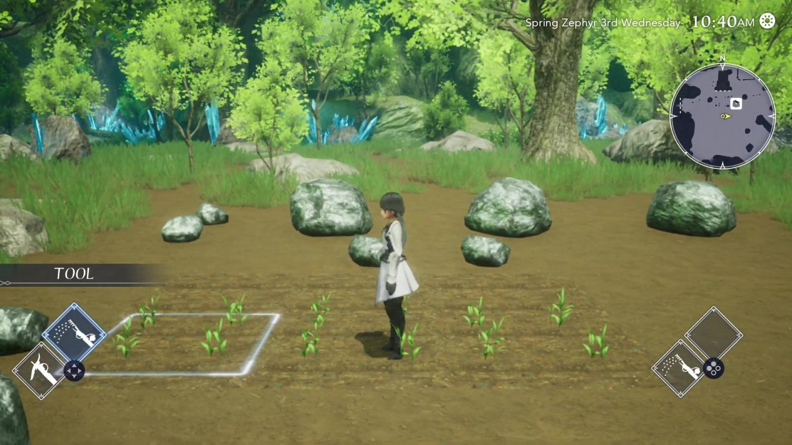 “Harvestella Nintendo Switch gameplay : fantasy RPG