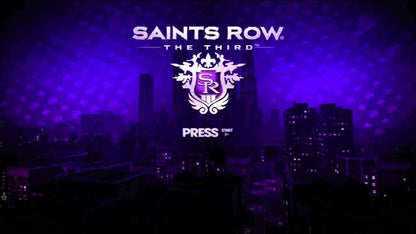 Saints Row: The Third title screen for PlayStation 3 (PS3) video game