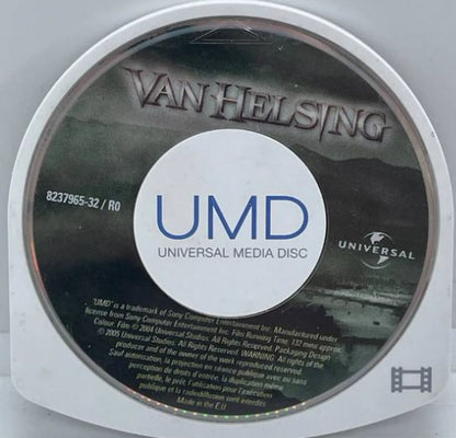Van Helsing UMD Video PSP portable action-horror movie experience featuring monster battles and gothic adventure disc