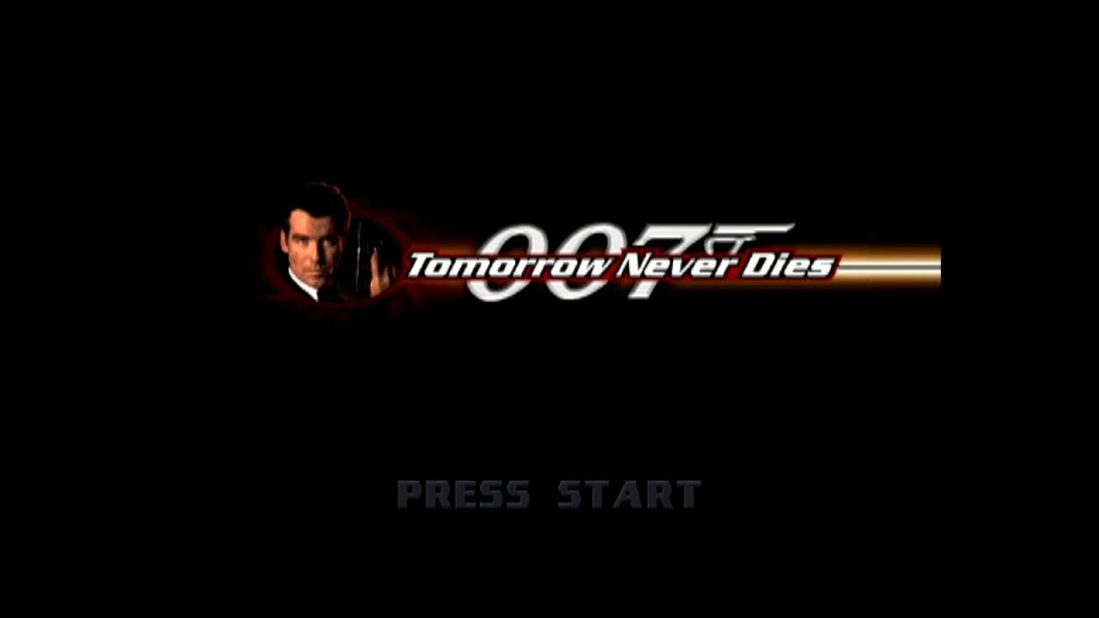 007: Tomorrow Never Dies — PlayStation 1 (PS1) is an action-adventure game based on the James Bond film featuring stealth, driving, and shooting title screen