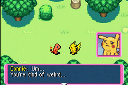 Pokemon Mystery Dungeon Red Rescue Team Game Boy Advance gameplay for retro video game featuring dungeon crawling adventure gameplay, Pokémon rescue missions, turn based exploration, randomly generated dungeons, beloved Pokémon characters, and classic handheld RPG action on GBA