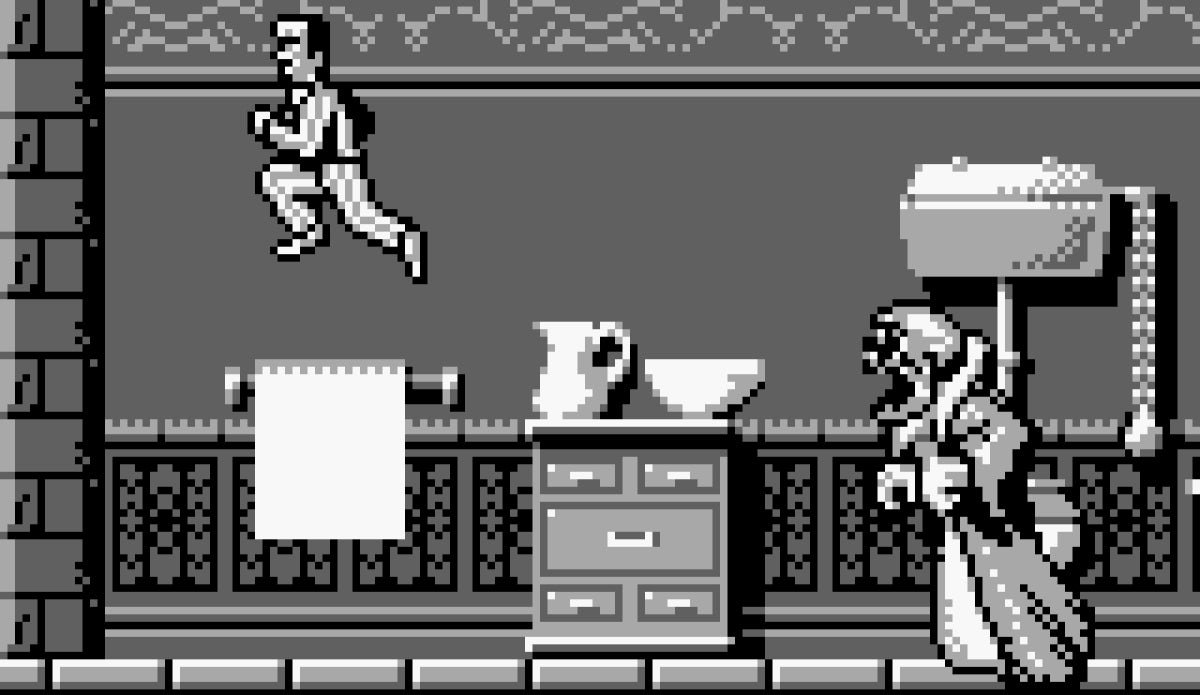 Dr. Franken Game Boy video game, action platformer, classic handheld gameplay, retro Nintendo Game Boy title gameplay