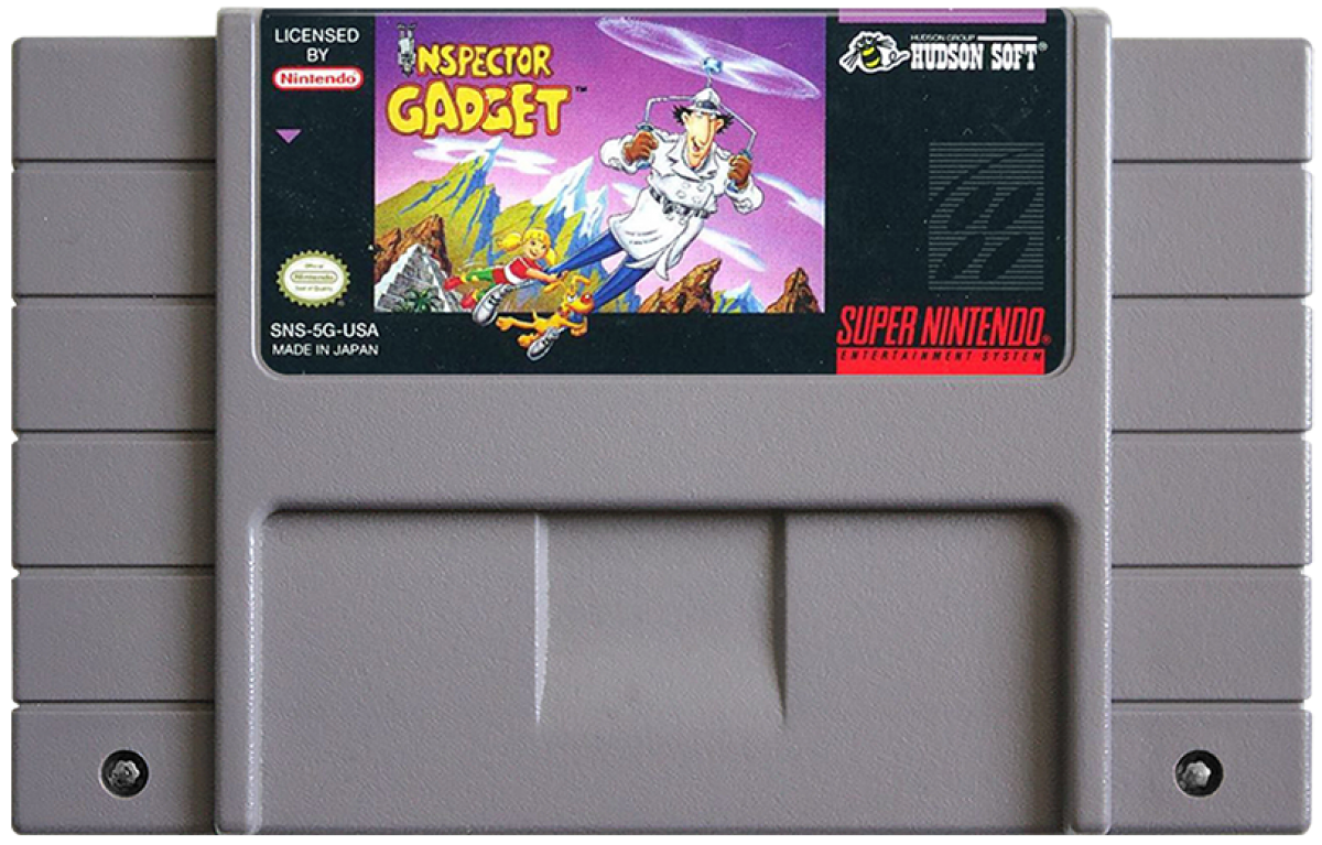 Inspector Gadget cartridge for Super Nintendo Entertainment System (SNES) retro video game