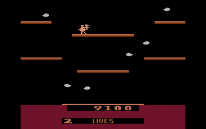 Joust for Atari 2600 with classic arcade-style flying and lance combat gameplay theme screenshot