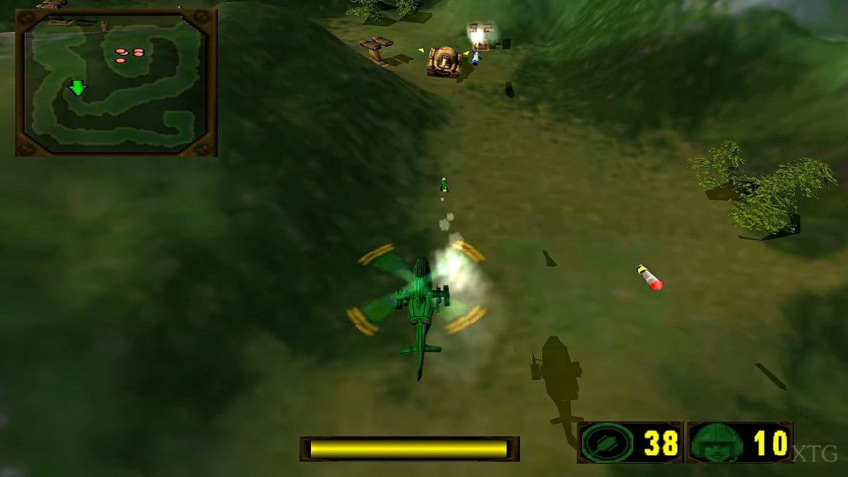 Army Men Air Attack 2 PS2 game for PlayStation 2 featuring helicopter arcade combat action gameplay