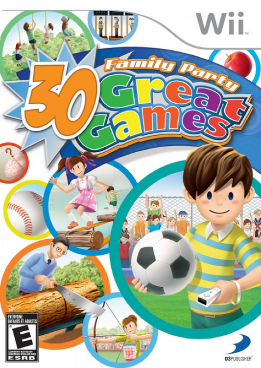 Family Party: 30 Great Games cover art for Nintendo Wii (Wii) video game