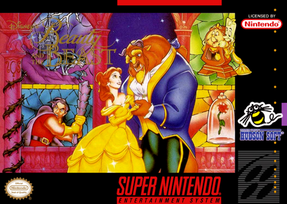 Beauty and the Beast cover art for Super Nintendo Entertainment System (SNES) video game