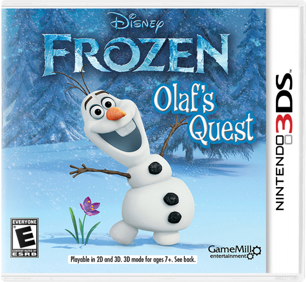 Frozen Olaf's Quest cover art for Nintendo 3DS (3DS) video game