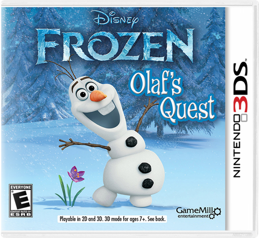 Frozen Olaf's Quest cover art for Nintendo 3DS (3DS) video game