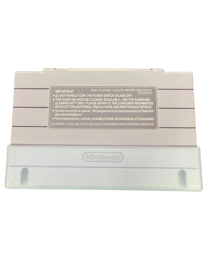 Soul Blazer for Super Nintendo with classic action-RPG adventure theme cartridge back