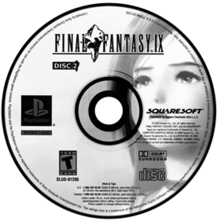 Final Fantasy IX Disc 2 for PlayStation 1 PS1 retro video game