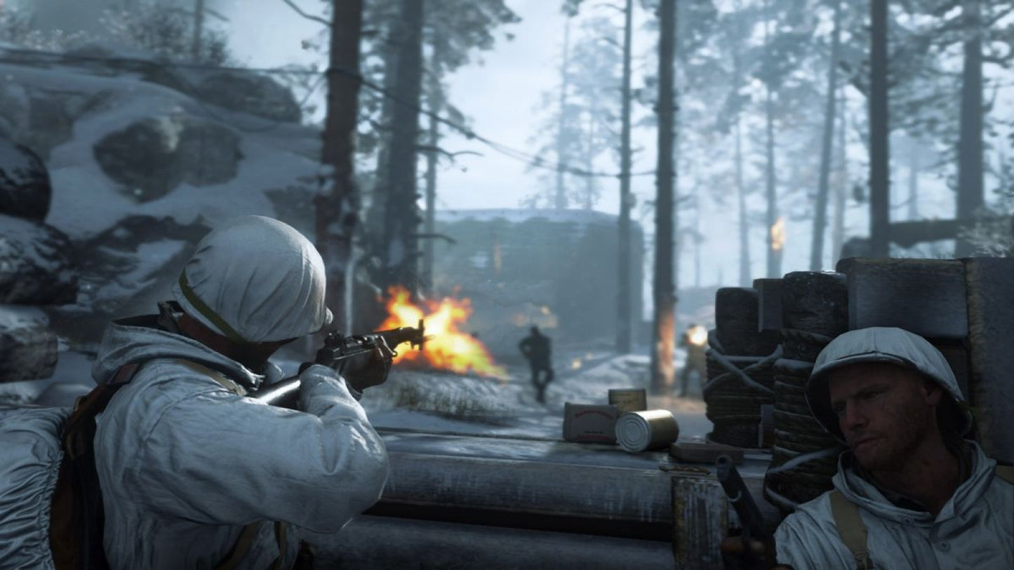 Call of Duty: WWII gameplay for PlayStation 4 (PS4) first-person shooter video game