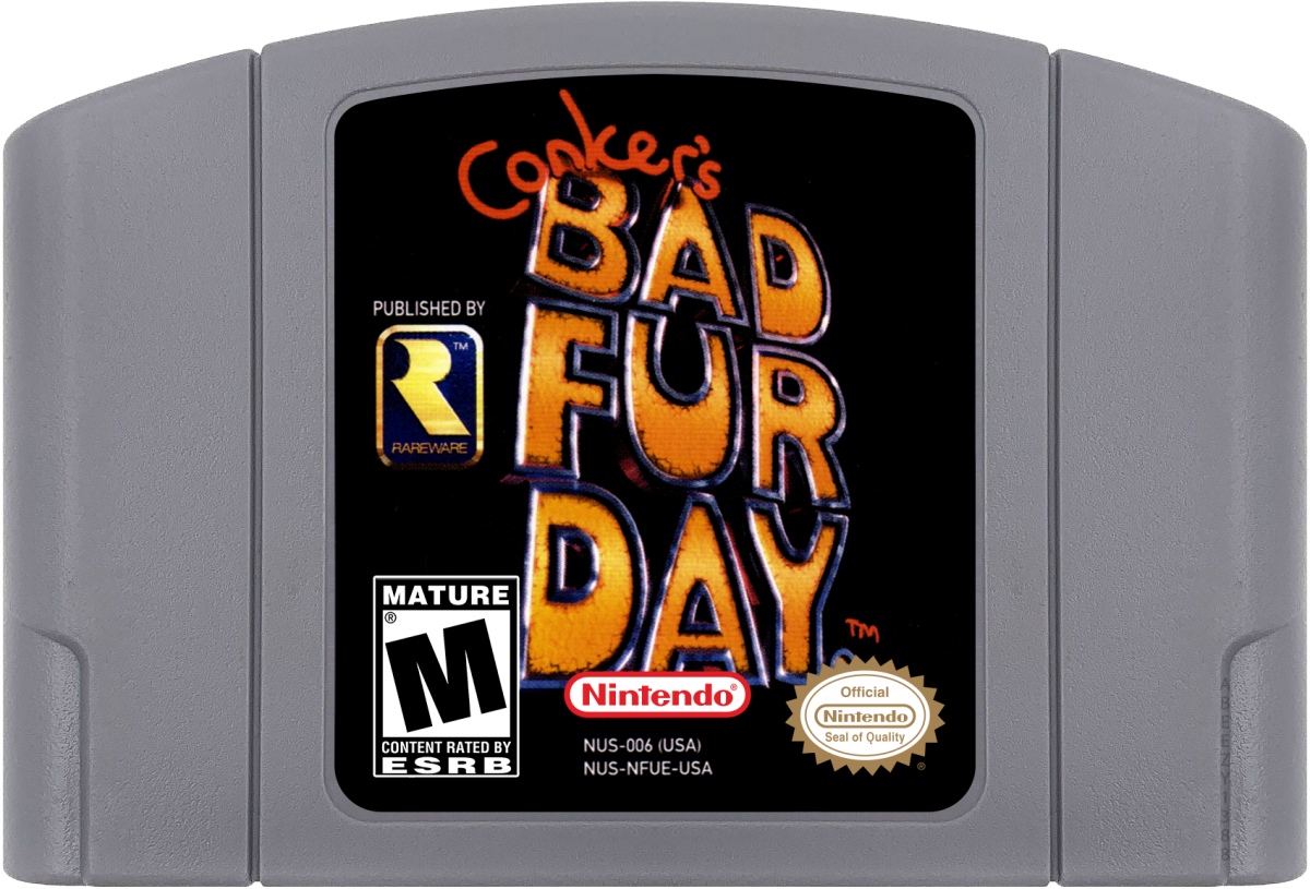 Conkers Bad Fur Day cartridge for Nintendo 64 N64 video game