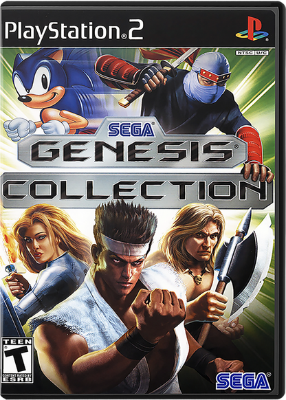Sega Genesis Collection – PlayStation 2 (PS2) video game cover image, compilation game.