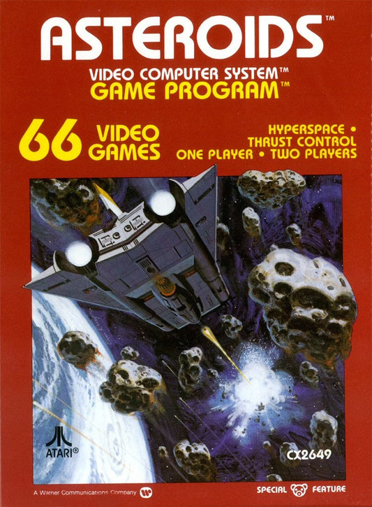 Asteroids cover art for Atari 2600 (2600) video game