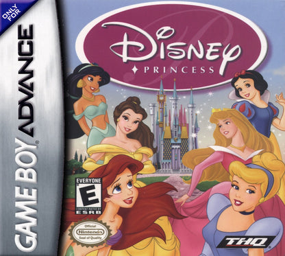 Disney Princess for Game Boy Advance with adventure and story-driven gameplay featuring popular Disney Princess characters front cover