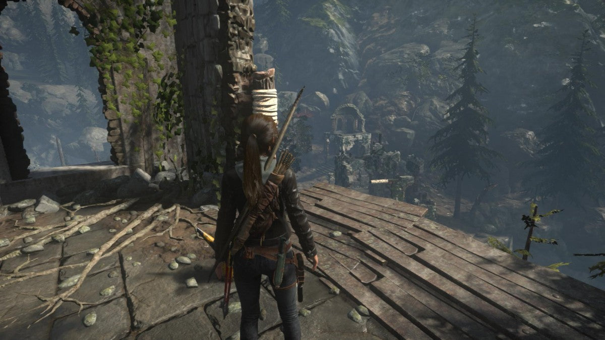 Rise of the Tomb Raider Xbox 360 action-adventure sequel Lara Croft Siberian expedition lost city of Kitezh secret of immortality tombs puzzles guerrilla combat crafting survival skills wildlife enemies Trinity organization gameplay screenshot