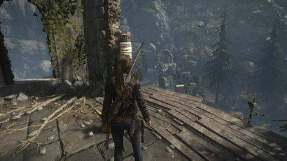 Rise of the Tomb Raider Xbox 360 action-adventure sequel Lara Croft Siberian expedition lost city of Kitezh secret of immortality tombs puzzles guerrilla combat crafting survival skills wildlife enemies Trinity organization gameplay screenshot