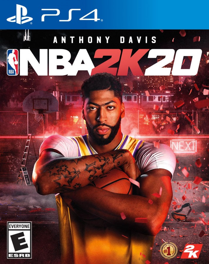 NBA 2K20 – PlayStation 4 (PS4) video game cover art, basketball sports simulation game.