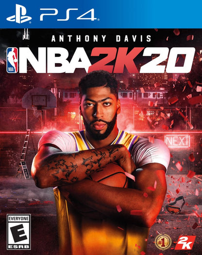 NBA 2K20 – PlayStation 4 (PS4) video game cover art, basketball sports simulation game.