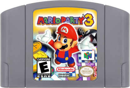 Mario Party 3 cartridge art for Nintendo 64 (N64) video game