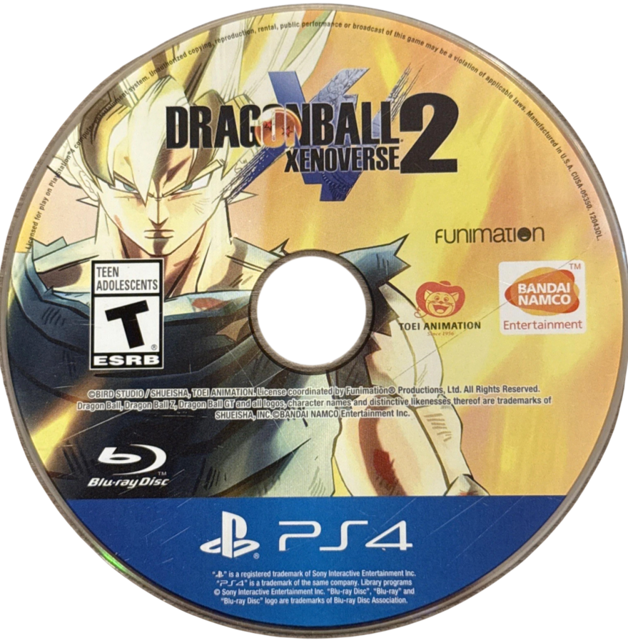 Dragon Ball Xenoverse 2 [Deluxe Edition] – PlayStation 4 (PS4) video game disc, fighting RPG by Bandai Namco Entertainment