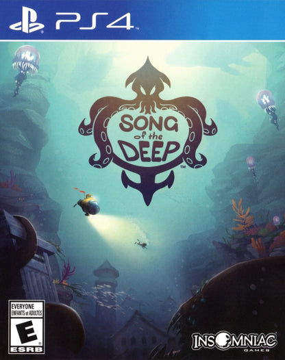 Song of the Deep PS4 action-adventure video game cover art.