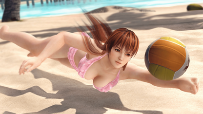 Dead or Alive Xtreme Beach Volleyball Xbox sports and mini-games title featuring characters playing beach volleyball in tropical settings gameplay