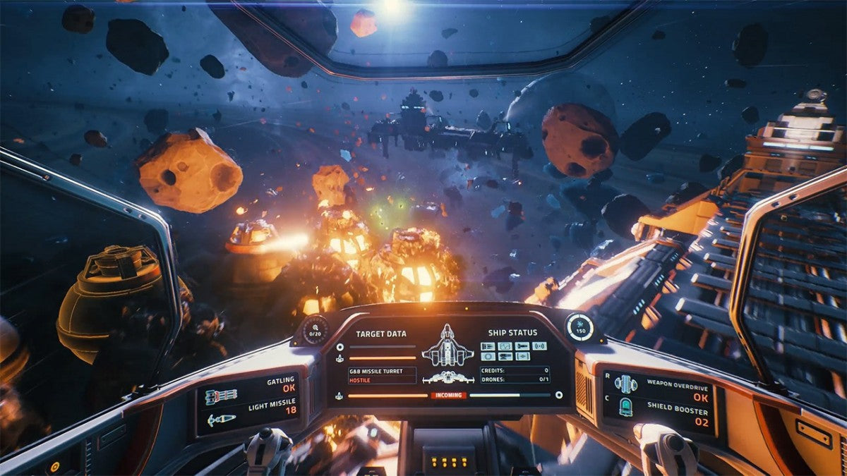 Everspace Stellar Edition Nintendo Switch rogue lite space combat shooter procedural generation six degrees of freedom permadeath meta progression unlockable ships blueprints crafting resource management gameplay
