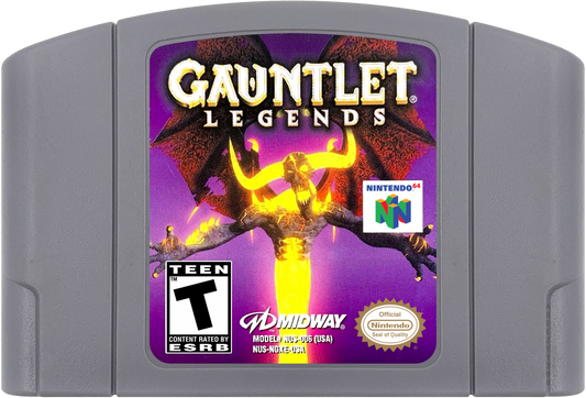 Gauntlet Legends – Nintendo 64 (N64) Front Cover Cartridg Art for Nintendo 64 game 