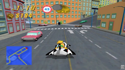 The Simpsons Road Rage GameCube game featuring arcade-style driving gameplay and missions set in Springfield gameplay screenshot
