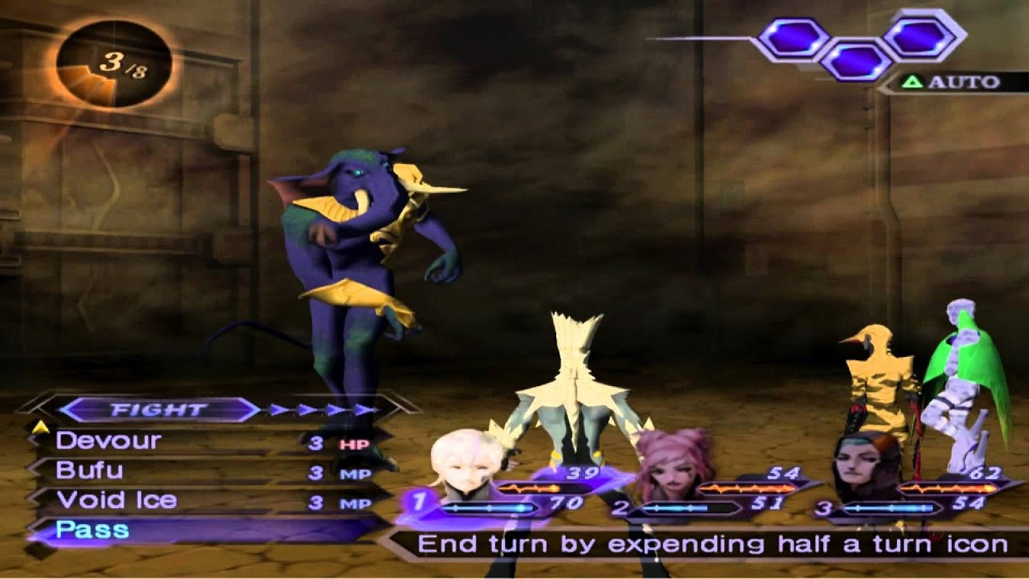 Shin Megami Tensei Digital Devil Saga 2 PlayStation 2 PS2 for role playing video game fans featuring turn based combat demon transformation abilities strategic character progression deep sci fi fantasy storytelling challenging dungeon crawling atmospheric world exploration iconic Atlus JRPG adventure collectible gaming appeal gameplay