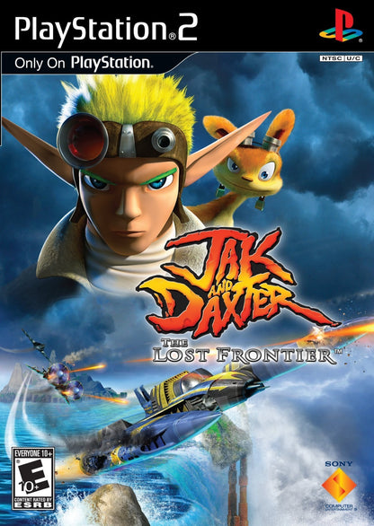 Jak and Daxter The Lost Frontier PlayStation 2 PS2 video game, action platformer, adventure gameplay, story-driven platforming, classic console title cover