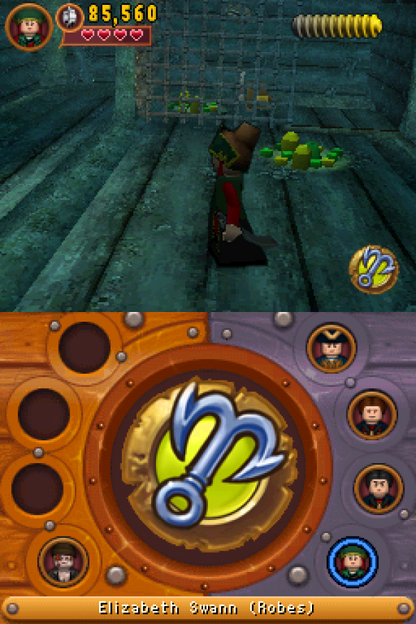 LEGO Pirates of the Caribbean: The Video Game gameplay for Nintendo DS (DS) action adventure video game