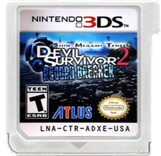Shin Megami Tensei: Devil Survivor 2 - Record Breaker cartridge for Nintendo 3DS (3DS) tactical role-playing video game