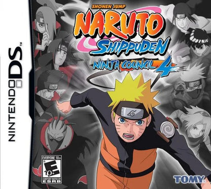 Naruto Shippuden: Ninja Council 4 cover art for Nintendo DS (DS) anime fighting action adventure video game