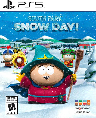 South Park: Snow Day! cover art for PlayStation 5 (PS5) action adventure video game