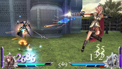 Dissidia 012 Duodecim Final Fantasy PlayStation Portable game featuring fast-paced crossover fighting gameplay with iconic Final Fantasy characters screenshot