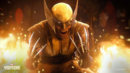Marvel Wolverine PlayStation 5 PS5 video game featuring Wolverine action adventure gameplay Marvel superhero combat iconic Wolverine character claws intense battles exploration cinematic storytelling and mutant abilities Sony PlayStation 5 gaming collection collectible appeal gameplay 