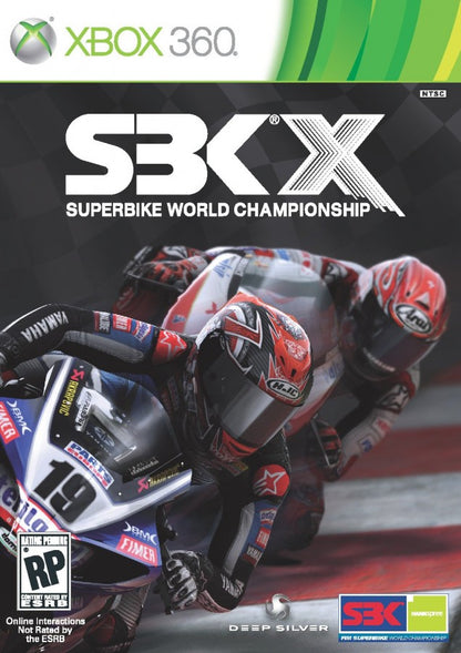 SBK X: Superbike World Championship cover art for Xbox 360 (X360) motorcycle racing video game