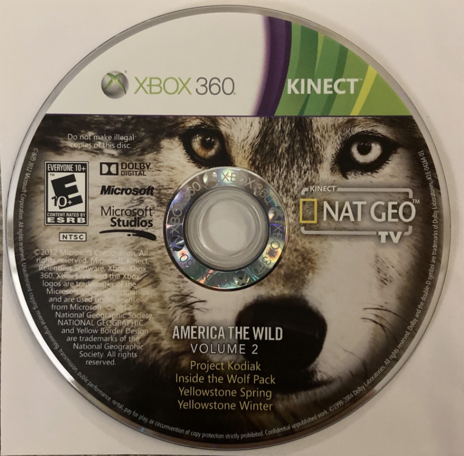 Nat Geo TV for Kinect disc for Xbox 360 (X360) motion-controlled educational adventure video game