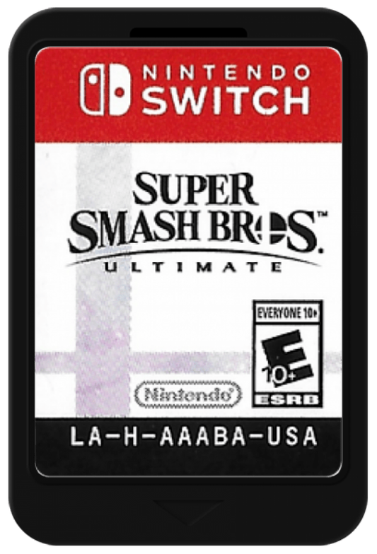 Super Smash Bros Ultimate cartridge for Nintendo Switch fighting game