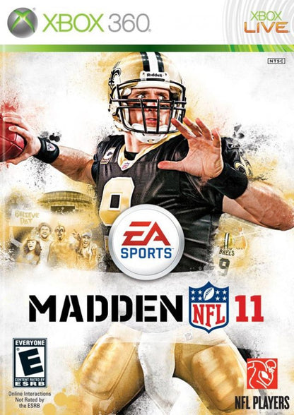 Madden NFL 11 cover art for Xbox 360 (X360) sports football video game