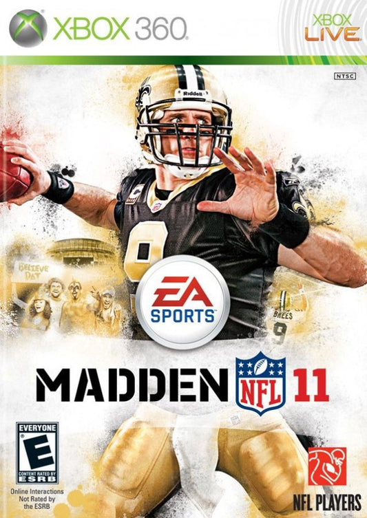 Madden NFL 11 cover art for Xbox 360 (X360) video game