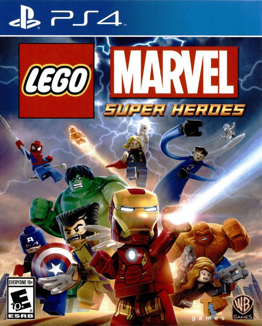 LEGO Marvel Super Heroes PlayStation 4 (PS4) action adventure video game cover art