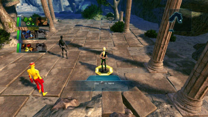 Young Justice Legacy game for the Xbox 360 featuring action RPG gameplay with team based combat character switching and a story set in the Young Justice universe with missions involving the Justice League and sidekicks across multiple locations gameplay 
