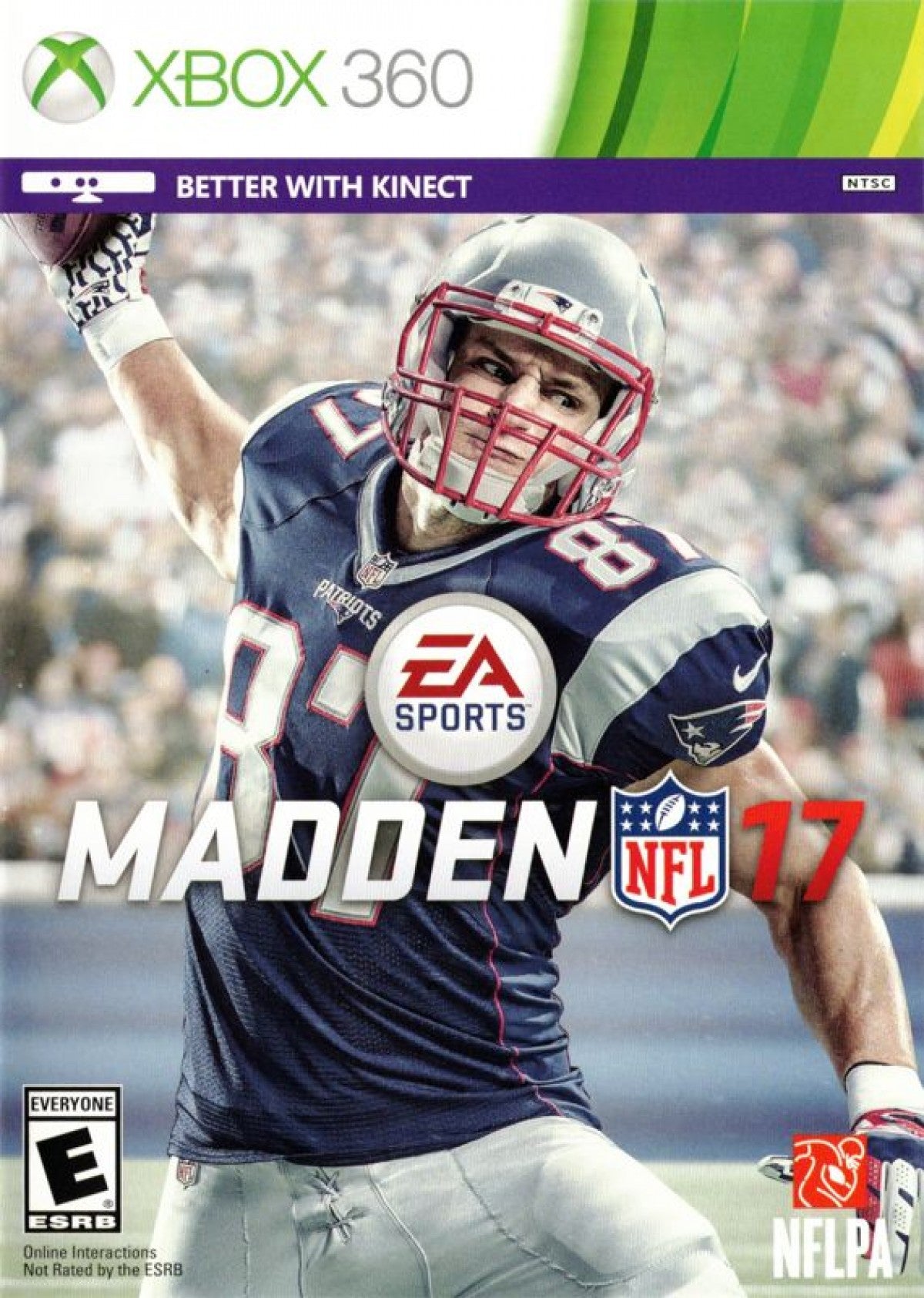 Madden NFL 17 Xbox 360 X360 video game featuring American football sports simulation gameplay NFL teams and players passing plays rushing attacks defensive strategies touchdown scoring quarterback controls play calling franchise mode season competition multiplayer matches realistic football action and classic Xbox 360 sports gaming retro video game collection collectible gaming appeal cover art