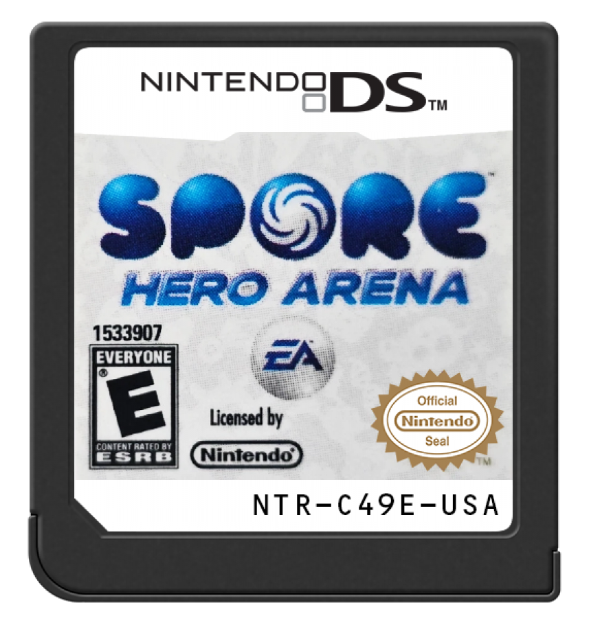 Spore: Hero Arena cartridge for Nintendo DS (DS) action adventure video game