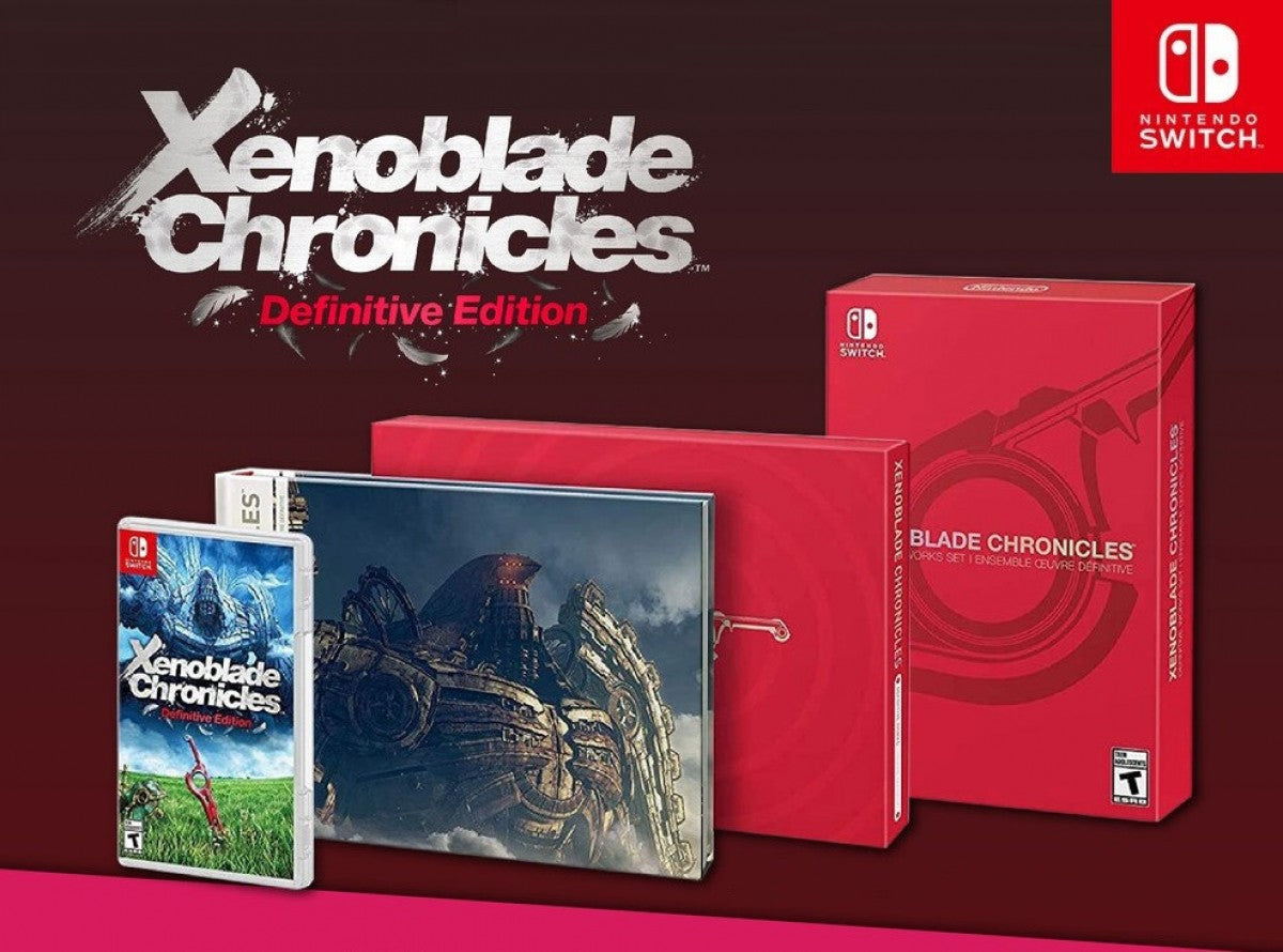 Xenoblade Chronicles Definitive Edition Work Set cover art for Nintendo Switch RPG game