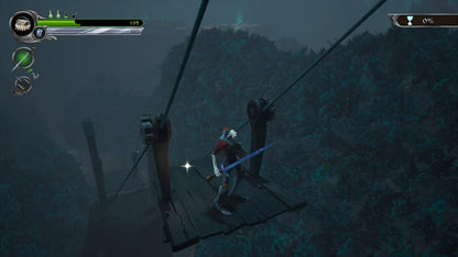 MediEvil game for the PlayStation 4 featuring action adventure gameplay with hack and slash combat puzzle solving and a gothic fantasy setting as Sir Daniel Fortesque battles undead enemies in a remade version of the classic PlayStation title gameplay 
